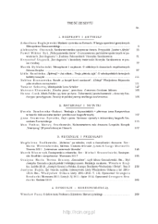 Pamiętnik Literacki, Z. 4 (2021), Spis treści
