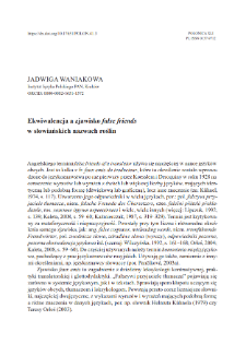 Equivalence and false friends in Slavic plant names