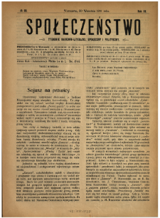 Społeczeństwo : tygodnik naukowo-literacki, społeczny i polityczny 1910 N.39