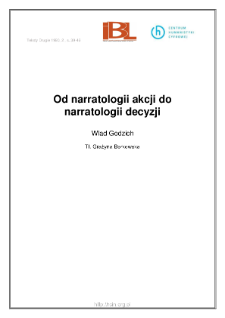 Od narratologii akcji do narratologii decyzji