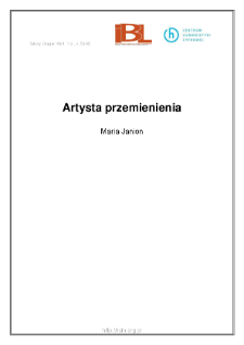 Artysta przemienienia