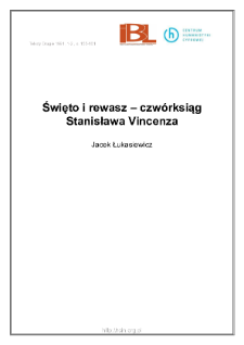 Święto i rewasz - czwórksiąg Stanisława Vincenza