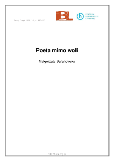 Poeta mimo woli