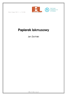 Papierek lakmusowy