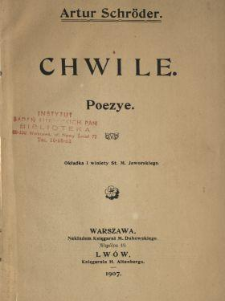 Chwile : poezye