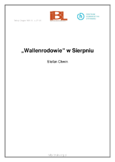 "Wallenrodowie" w Sierpniu