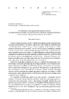 W stronę etnografii transrelacyjnej. Antropologia wobecantropocenu, kryzysu klimatycznego i relacyjnie urządzonej rzeczywistości