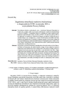 Zagadnienia identyfikacji osadnictwa budziarskiego w drugiej połowie XVIII i na początku XIX w. na przykładzie Puszczy Solskiej