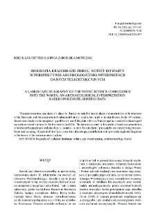 A landscape biography of the Noteć river’s confluence into the Warta: an archaeological interpretation based on remote sensing data