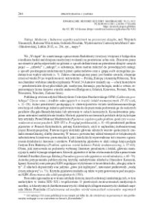 Nałogi. Medyczne i kulturowe aspekty uzależnień na przestrzeni dziejów,red. Wojciech Ślusarczyk, Roksana Wilczyńska, Gabriela Frischke, Wydawnictwo Uniwersytetu Marii Curie--Skłodowskiej, Lublin 2018, ss. 256, ryc., mapy.