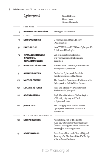 Teksty Drugie Nr 6 (2021), Table of contents