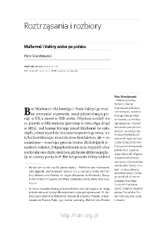 Mallarmé i Valéry znów po polsku