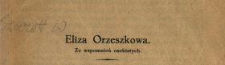Eliza Orzeszkowa : Ze wspomnień osobistych