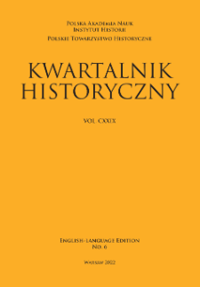 Kwartalnik Historyczny, Vol. 129 (2022) English-Language Edition No. 6, Reviews