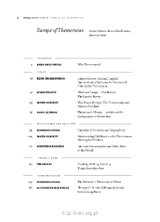 Teksty Drugie Nr 6 (2022), Table of contents