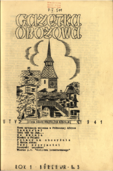 Gazetka Obozowa 1941 N.3