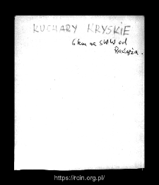 Kuchary Kryskie. Files of Bielsk district in the Middle Ages. Files of Historico-Geographical Dictionary of Masovia in the Middle Ages