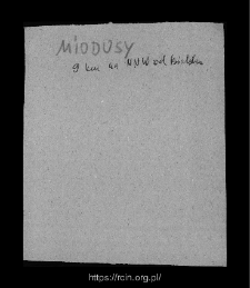 Miodusy. Files of Bielsk district in the Middle Ages. Files of Historico-Geographical Dictionary of Masovia in the Middle Ages