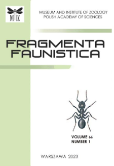 Fragmenta Faunistica vol. 66 no. 1 (2023) - contents