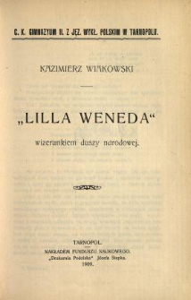 "Lilla Weneda" wizerunkiem duszy narodowej