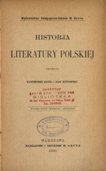 Historja literatury polskiej