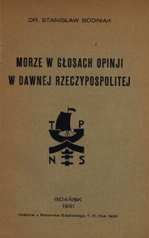 Morze w głosach opinji w dawnej Rzeczypospolitej