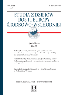 The drawing of borders in occupied territories of the former Polish-Lithuanian Commonwealth as an instrument of implementation of German special policies