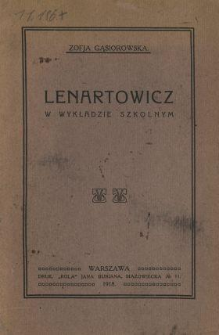 Lenartowicz w wykładzie szkolnym