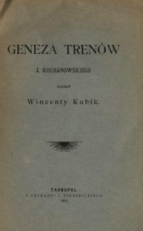 Geneza Trenów