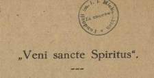 "Veni sancte Spiritus"