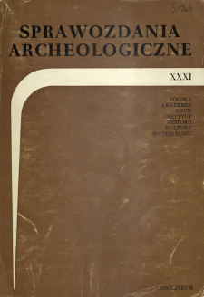 Sprawozdania Archeologiczne T. 31 (1979), Nekrologi