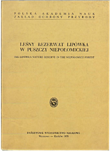 Phytoclimatic conditions in the Lipówka nature reserve in the Niepołomice Forest