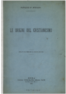 Le origini del cristianesimo