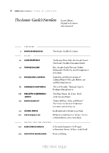 Teksty Drugie Nr 5 (2024), Table of contents