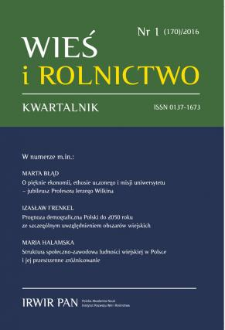 Światowe porozumienie klimatyczne a rozwój obszarów wiejskich