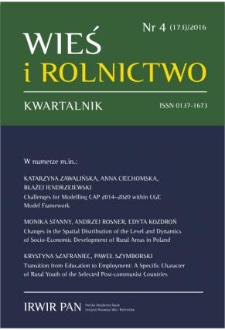 Transition from Education to Employment: A Specific Character of Rural Youth of the Selected Post-communist Countries