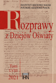 ‘For Mr Jentz going abroad’ : the educational journey of a teacher from Kremenets