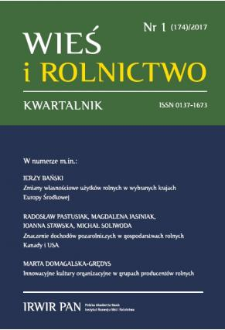 Innowacyjne kultury organizacyjne w grupach producentów rolnych