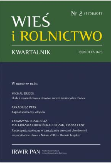 Scale and Determinants of Poverty of Farming Families in Poland