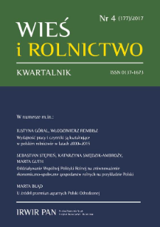 Labour Productivity and Factors Affecting it in Polish Agriculture in 2000–2015