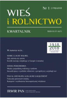 Grupy producentów w rolnictwie. Refleksja socjologiczna