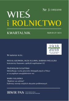 Institutional Preconditions of Direct Sales of Food Products in Poland