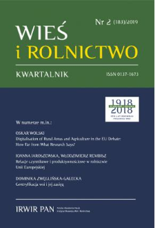 Rola instrumentów finansowych Wspólnej Polityki Rolnej w przekształceniach związanych z zalesieniem gruntów o marginalnym znaczeniu dla rolnictwa