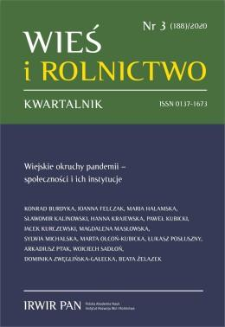 Wiejskie okruchy pandemii – społeczności i ich instytucje. Wprowadzenie do numeru tematycznego