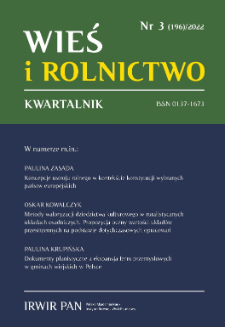 Znaczenie obszarów wspólnie użytkowanych (land commons) w Polsce w produkcji żywności – wstęp do dyskusji