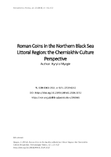 Roman Coins in the Northern Black Sea Littoral Region: the Cherniakhiv Culture Perspective