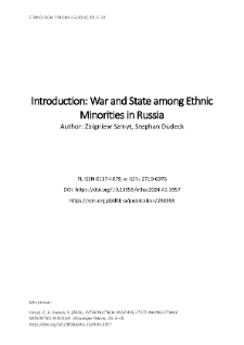 Introduction: War and State among Ethnic Minorities in Russia