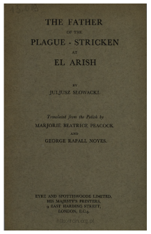 The father of the plague-stricken at El Arish