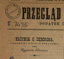 Kłótnia o Dęboroga : fragment z życia Syrokomli