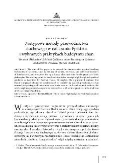 Nietypowe metody przewodnictwa duchowego w nauczaniu Epikteta i wybranych praktykach buddyzmu chan